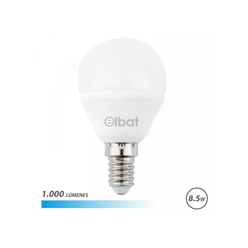 Elbat G45 Ampoule LED 8.5W E14 1000lm 6500K Blanc Elbat G45 Ampoule LED 8.5W E14 1000lm 6500K Blanc
