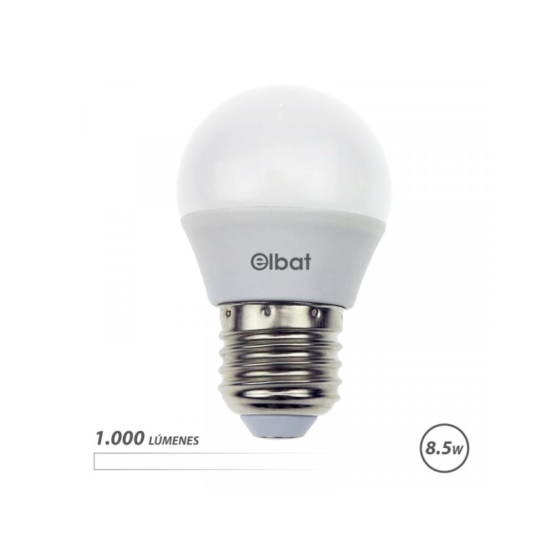 Elbat G45 Ampoule LED 8.5W E27 1000lm 4000K Blanc Elbat G45 Ampoule LED 8.5W E27 1000lm 4000K Blanc
