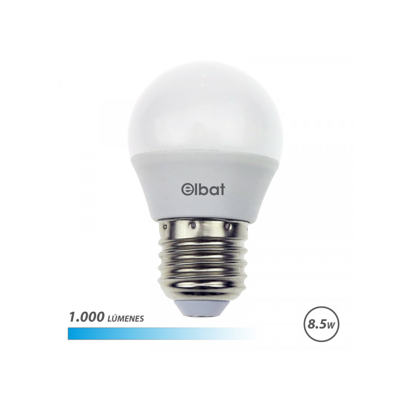 Elbat G45 Ampoule LED 8.5W E27 1000lm 6500K Blanc Elbat G45 Ampoule LED 8.5W E27 1000lm 6500K Blanc
