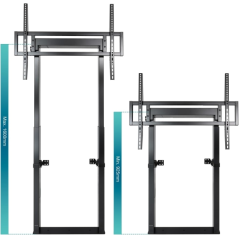 Tooq Hiperion support TV sol 55-100 pouces noir VESA 800x600