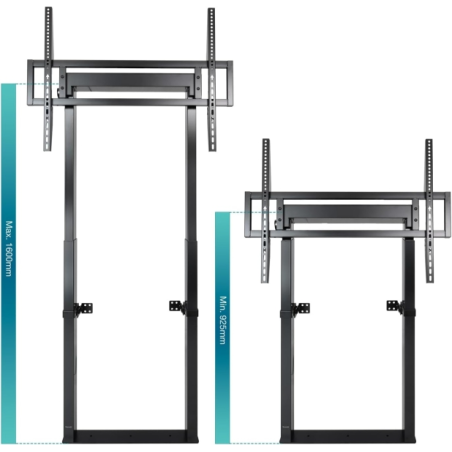 Tooq Hiperion support TV sol 55-100 pouces noir VESA 800x600