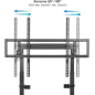 Tooq Hiperion support TV sol 55-100 pouces noir VESA 800x600