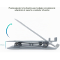 Support ordinateur portable aluminium réglable 11-17,3" gris