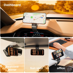 Support voiture smartphone XO C191 noir 4 à 7 pouces