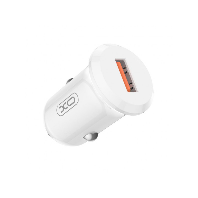 XO CC68 Chargeur de voiture 18W USB-A Quick Charge 3.0 Blanc