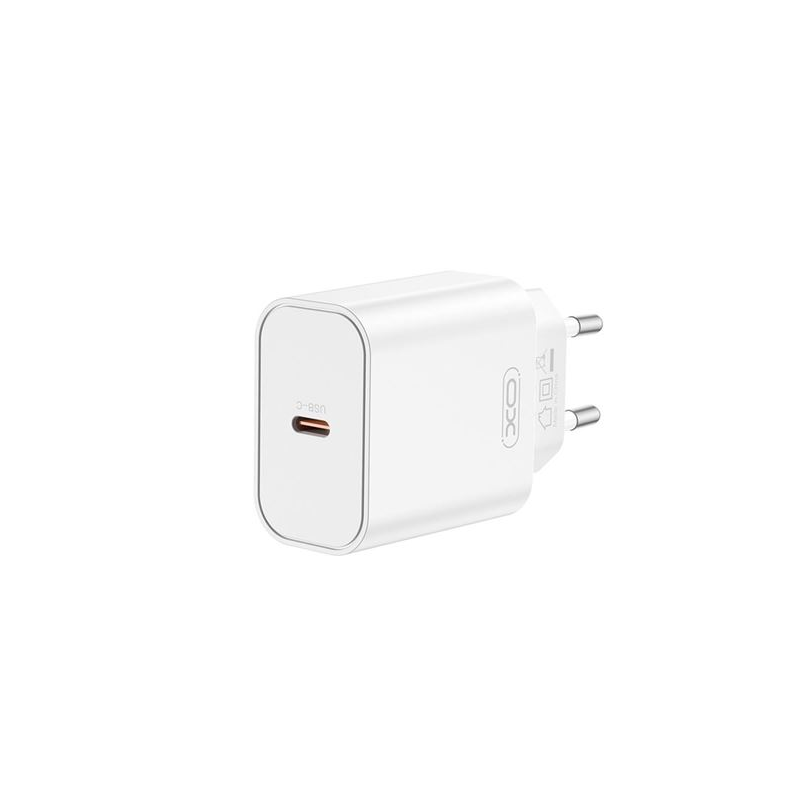 Chargeur mural XO CE32 20W USB-C Power Delivery blanc Chargeur mural XO CE32 20W USB-C Power Delivery blanc