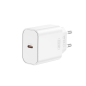 Chargeur mural XO CE32 20W USB-C Power Delivery blanc Chargeur mural XO CE32 20W USB-C Power Delivery blanc