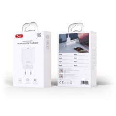 Chargeur mural XO CE32 20W USB-C Power Delivery blanc
