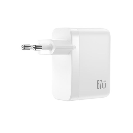 Chargeur mural XO CE39 4 ports USB-C/USB-A 67W blanc