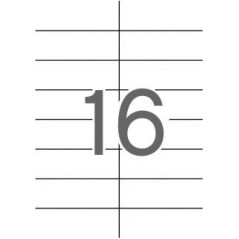 ✅ Apli Étiquettes Blanches Permanentes 105,0 x 37,0 mm 25 Feuilles couleur Blanc en stock