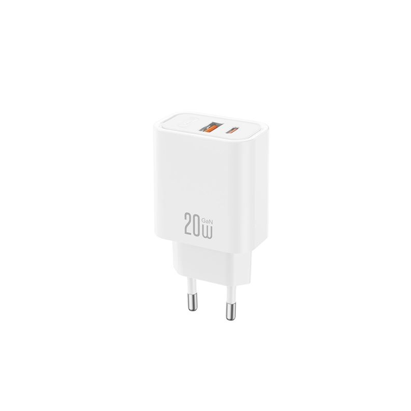 XO CE40 Chargeur Mural USB-A USB-C 20W Power Delivery Blanc XO CE40 Chargeur Mural USB-A USB-C 20W Power Delivery Blanc