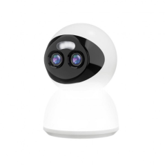 caméra surveillance motorisée blanche XO