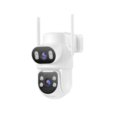 caméra surveillance blanche solaire extérieure