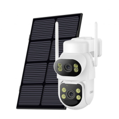 Caméra de surveillance motorisée 4G XO CR19 4MP solaire blanche