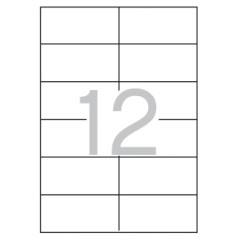 ✅ Apli étiquettes blanches permanentes 97,0 x 42,4 mm 25 feuilles couleur Blanc en stock