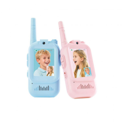 Deux talkie-walkies enfants multicolores