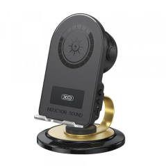 support smartphone noir haut-parleur