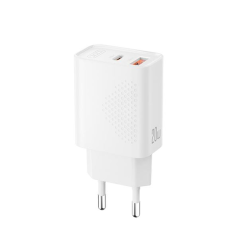 chargeur mural blanc double port