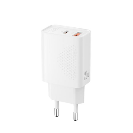chargeur mural blanc double port