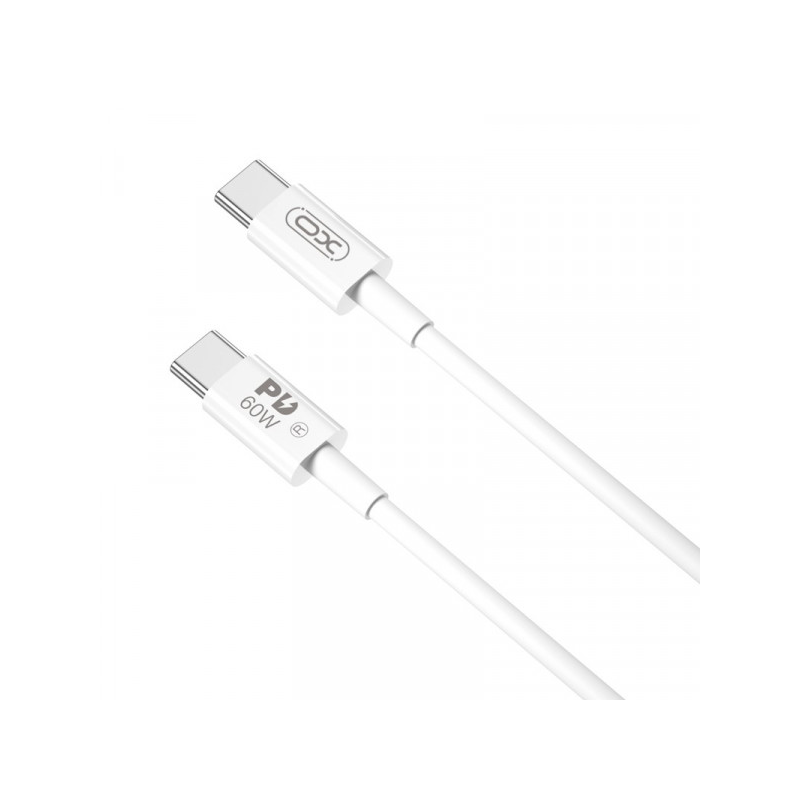 Câble USB-C à USB-C XO NBQ190 60W 1m Blanc