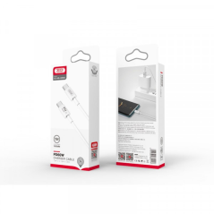 Câble USB-C à USB-C XO NBQ190 60W 1m Blanc