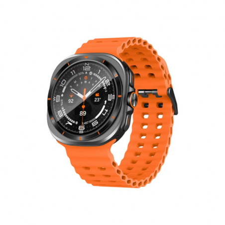 montre connectée orange écran AMOLED