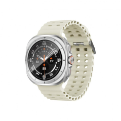 montre connectée blanche écran AMOLED