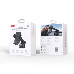 Support voiture sans fil 15W XO WX043 USB-C noir