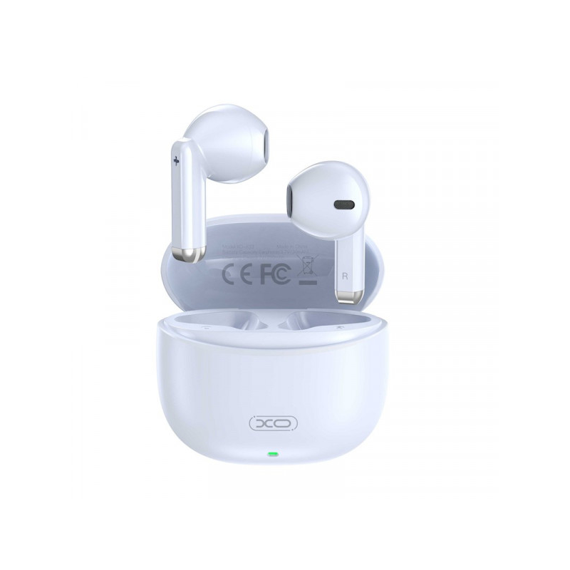 XO X33 Écouteurs TWS Bluetooth 5.3 Bleu avec boîtier 250mAh