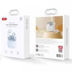 XO X33 Écouteurs TWS Bluetooth 5.3 Bleu avec boîtier 250mAh