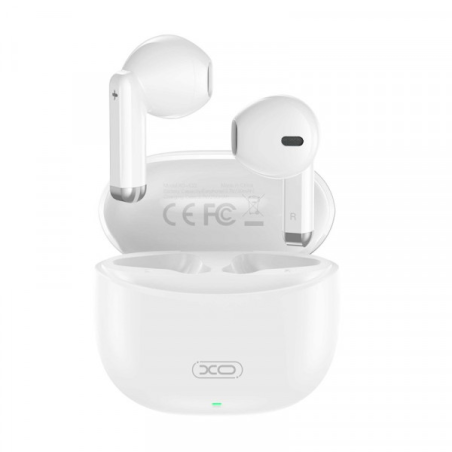 écouteurs blancs XO boîtier USB-C