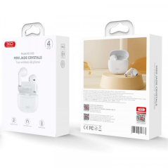XO X33 Écouteurs TWS Bluetooth 5.3 Blanc USB-C