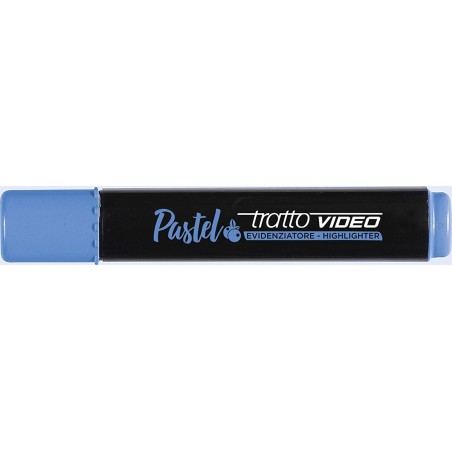 ✅ LOT de 12 Tratto Video Marqueur Fluorescent Pastel - Pointe Biseautée - Encre à Base d'Eau - Séchage Rapide en stock
