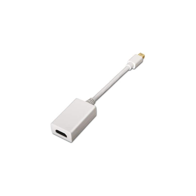 Nanocable Convertisseur Mini DisplayPort vers HDMI 15cm Blanc Nanocable Convertisseur Mini DisplayPort vers HDMI 15cm Blanc