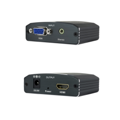 convertisseur VGA audio HDMI noir