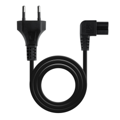 câble alimentation noir coudé 3m