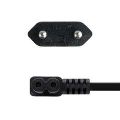 câble alimentation noir coudé 3m