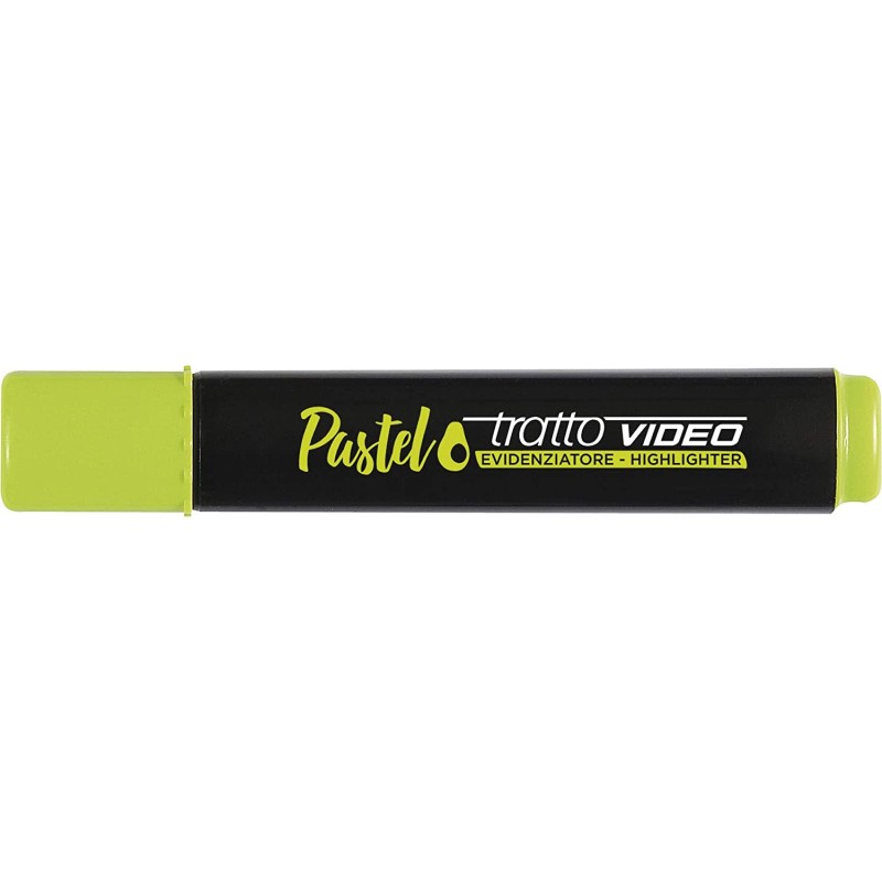 Marqueur pastel vert avocat Tratto Video - lot de 12 - pointe ciselée