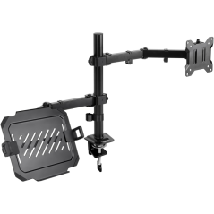 support moniteur portable noir bureau
