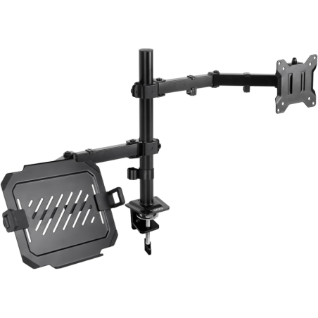 support moniteur portable noir bureau