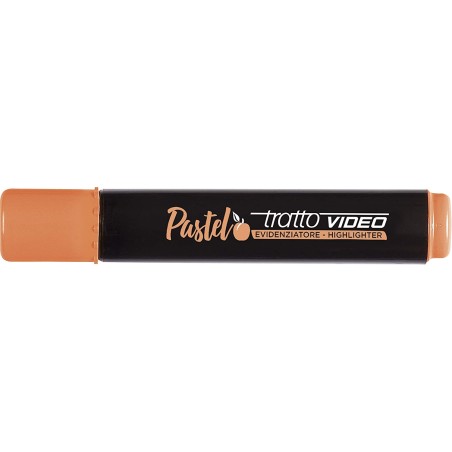 ✅ LOT de 12 Tratto Video Marqueur Pastel Fluorescent - Pointe Ciselée - Encre à Base d'Eau - Séchage Rapide - en stock