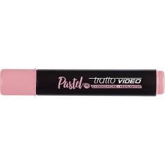 ✅ LOT de 12 Tratto Video Marqueur Fluorescent Pastel - Pointe Biseautée - Encre à Base d'Eau - Séchage Rapide en stock