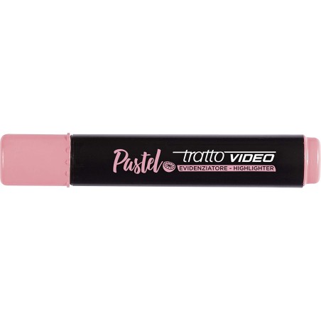 ✅ LOT de 12 Tratto Video Marqueur Fluorescent Pastel - Pointe Biseautée - Encre à Base d'Eau - Séchage Rapide en stock