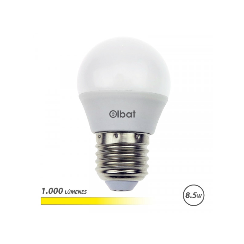 Elbat G45 Ampoule LED 8.5W E27 1000lm 3000K Blanc Elbat G45 Ampoule LED 8.5W E27 1000lm 3000K Blanc