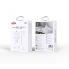 Chargeur mural XO CE36 USB-C 45W USB-A 18W blanc