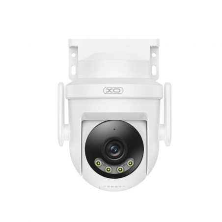 caméra surveillance motorisée blanche intérieure