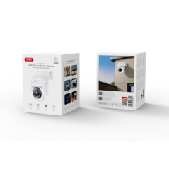 caméra surveillance motorisée blanche WiFi
