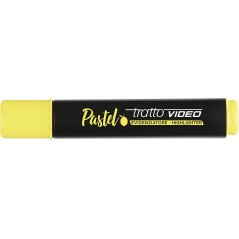 ✅ LOT de 12 Tratto Video Marqueur Fluorescent Pastel - Pointe Biseautée - Encre à Base d'Eau - Séchage Rapide en stock