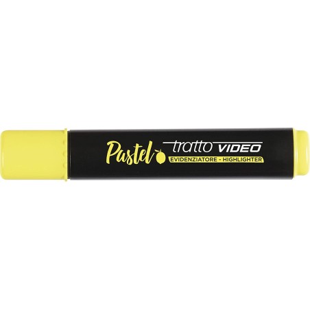 ✅ LOT de 12 Tratto Video Marqueur Fluorescent Pastel - Pointe Biseautée - Encre à Base d'Eau - Séchage Rapide en stock