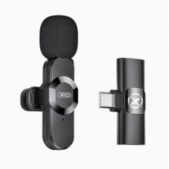 Microphone cravate sans fil XO MC14 USB-C noir 15m 7g
